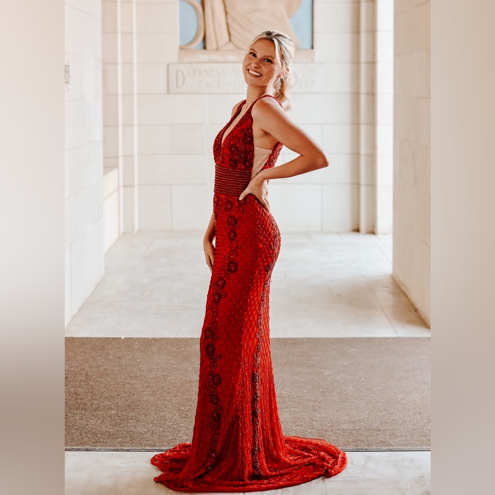 Sherri Hill Stunning Fully Beaded gown